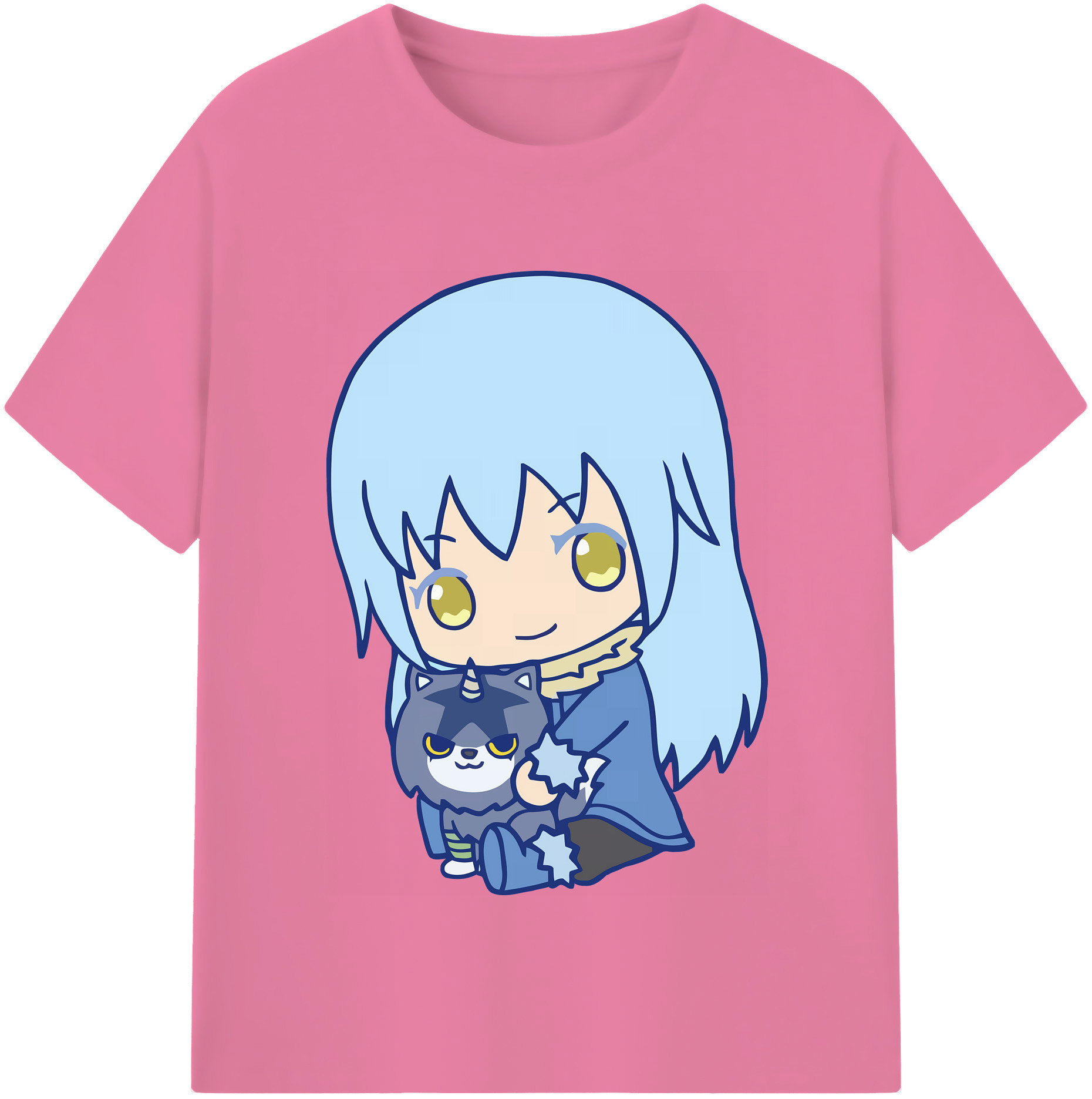 （画像用） 転スラ Regarding Reincarnated to Slime 綿100％半袖Tシャツ（フロントプリント）